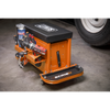 Mechanic's Utility Seat & Toolbox - Orange