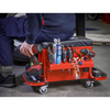 Mechanic's Utility Seat & Toolbox - Red
