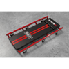 36" Deluxe American-Style Creeper with Steel Frame & 6 Wheels - Red