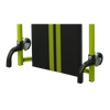 36" Deluxe American-Style Creeper with Steel Frame & 6 Wheels - Green