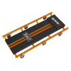 American-Style Deluxe Creeper 36" with Steel Frame & 6 Wheels - Orange