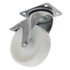 125mm Castor Wheel with Swivel Plate & Total Lock