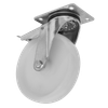 125mm Castor Wheel with Swivel Plate & Total Lock