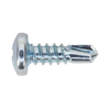 Zinc Plated Self-Drilling Pan Head Phillips Screw 4.2 x 13mm - Pack of 100