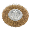 100mm Crimped Flat Wire Brush with 6mm Shaft