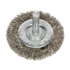 50mm Crimped Flat Wire Brush with 6mm Shaft