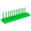 Premier Socket Holder 1/4"Sq Drive 4-15mm - Hi-Vis Green