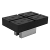 Cross Slotted Rubber Support for Viking Jacking Beams 82mm