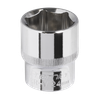 Premier Fully Polished Socket 1/2"Sq Drive 24mm