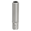 Premier Fully Polished Deep Socket 1/4"Sq Drive 8mm