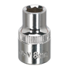 Premier Fully Polished Socket 3/8"Sq Drive 8mm