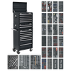 Superline PRO® Tool Chest Combination 14 Drawer with 1179pc Tool Kit - Black