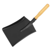 Coal shovel 8" with 228mm Wooden Handle