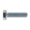8.8 Zinc Plated HT Setscrew M10 x 40mm, DIN 933 - Pack of 25