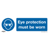 Worksafe® Eye Protection Must Be Worn Safety Sign, Self-Adhesive Vinyl - Pack of 10