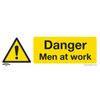 Worksafe® Danger Men At Work Safety Sign, Rigid Plastic - Pack of 10