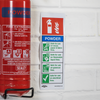 Worksafe® Powder Fire Extinguisher Safety Sign - Self-Adhesive Vinyl