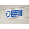 Worksafe® Wear Eye Protection When Welding Safety Sign - Rigid Plastic