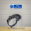 Worksafe® Wear Face Shield Safety Sign - Self-Adhesive Vinyl