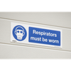 Worksafe® Respirators Must Be Worn Safety Sign - Self-Adhesive Vinyl