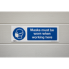 Worksafe® Masks Must Be Worn Safety Sign - Rigid Plastic