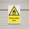 Worksafe® Flammable Gas Safety Sign - Rigid Plastic