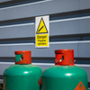 Worksafe® Danger Propane Cylinders Safety Sign - Self-Adhesive Vinyl