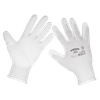 Worksafe® White Precision Grip Gloves, Large - Pack of 6 Pairs