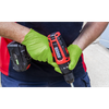 Diamond Grip Extra-Thick Nitrile Powder-Free Gloves, Hi-Vis Green, X-Large - Pack of 50
