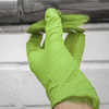 Diamond Grip Extra-Thick Nitrile Powder-Free Gloves, Hi-Vis Green, X-Large - Pack of 50