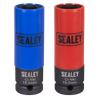 Alloy Wheel Impact Socket Set 1/2"Sq Drive 2pc