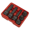 Impact Spline Socket Bit Set 1/2"Sq Drive 6pc