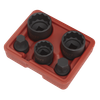 Impact Hub Socket & Socket Bit Set 1/2"Sq Drive 12-Point 5pc