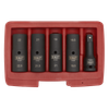 Double Ended Impact Socket Set 1/2"Sq Drive 5pc