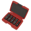 Double Ended Impact Socket Set 1/2"Sq Drive 5pc