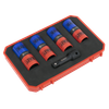 Double Ended Alloy Wheel Impact Socket Set 1/2"Sq Drive 5pc