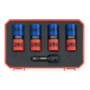 Double Ended Alloy Wheel Impact Socket Set 1/2"Sq Drive 5pc