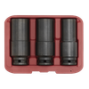 Deep Weighted Impact Socket Set 1/2"Sq Drive 3pc