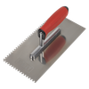 Stainless Steel 4mm Notched Trowel with Rubber Handle 270mm