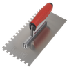 Stainless Steel 8mm Notched Trowel with Rubber Handle 270mm