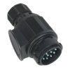 Towing Plug 13-Pin Euro Plastic 12V Twin Inlet