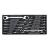 Premier Flare Nut & Ratchet Ring Spanner Set with Tool Tray 12pc