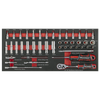 Premier Socket Set with Tool Tray 1/4"Sq Drive 44pc