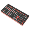 Premier Socket Set with Tool Tray 1/4"Sq Drive 44pc