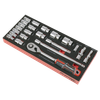 Premier Socket Set with Tool Tray 1/2"Sq Drive 22pc