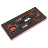 Premier Long Needle Nose Pliers Set with Tool Tray 3pc