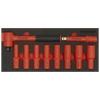 Premier Insulated Socket Set with Tool Tray 1/2"Sq Drive 10pc - VDE Approved