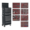 Superline PRO® Tool Chest Combination 14 Drawer with 446pc Tool Kit - Black