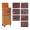 Superline PRO® Tool Chest Combination 14 Drawer with 446pc Tool Kit - Orange