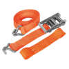 Alloy Wheel Car Transporter Ratchet Strap 50mm x 3m 5000kg Breaking Strength